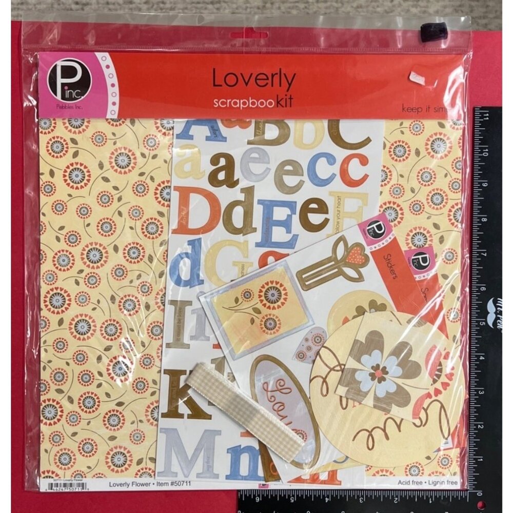 Pebbles Inc Scrapbook Kit Loverly 50717 Valentine